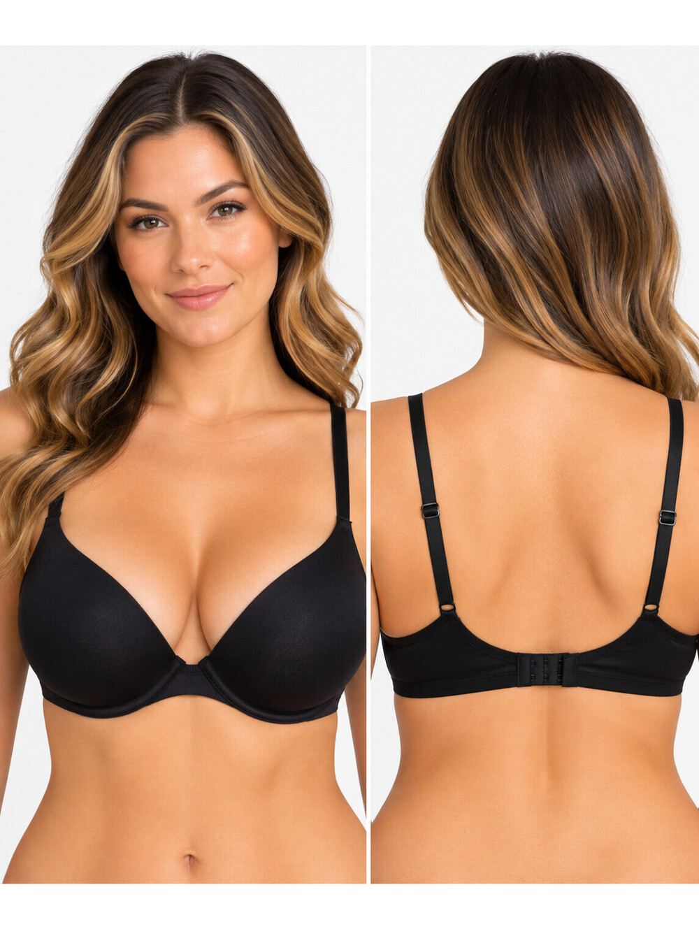 Adore Me Black Full Coverage Underwire Bra 32D Adjustable Straps NWT
